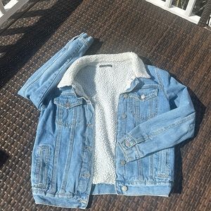 Brandy Melville shearling Jean jacket